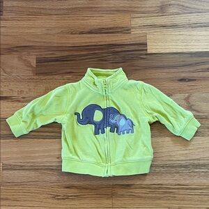 Elephant zip up sweatshirt